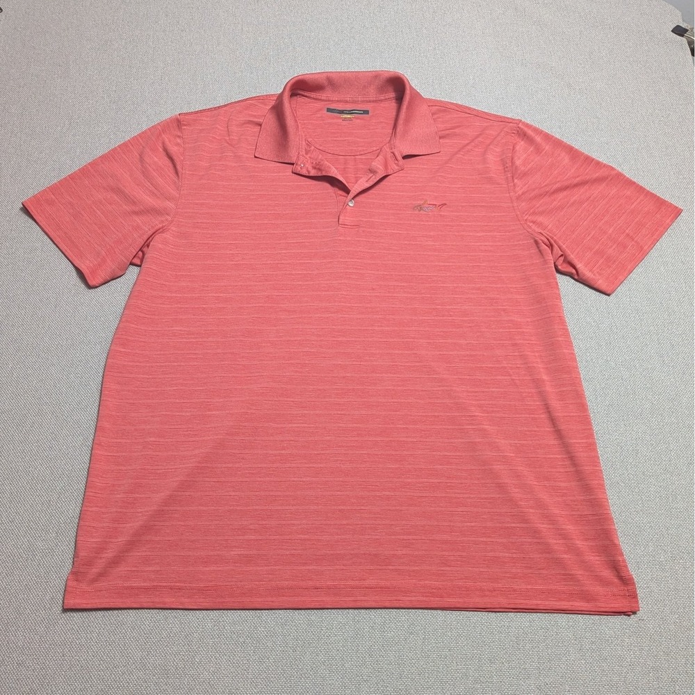 GREG NORMAN Men's Coral Heather Polo Shirt XXL Play Dry Golf